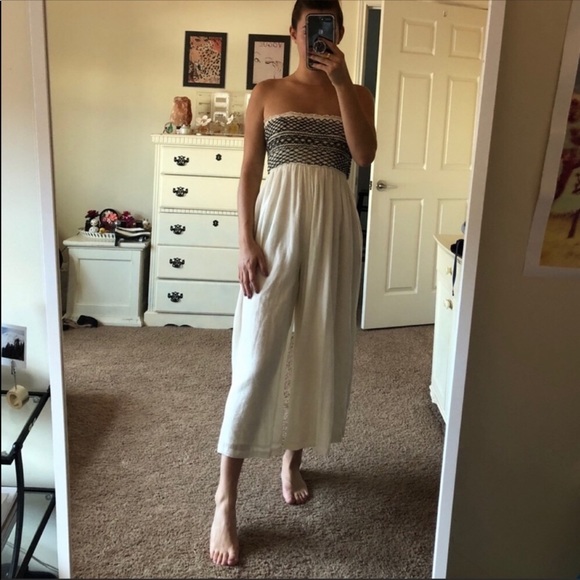 free people strapless jumpsuit